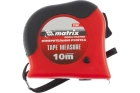 Рулетка Double fixation 10м х 25мм. обрезинен.корп., двойная плавная фикс Matrix