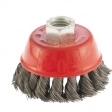 Щетка для УШМ "чашка", кручен.проволока 0,35мм, 75 мм М14 Matrix