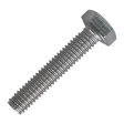 Болт 6х30 мм DIN 933 нержавеющий А2, полная резьба