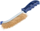 Щетка зачистная, латунир.вит.проволока 0,3мм, 250 мм пласт. рук. CUTOP Profi