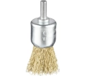 Щетка для дрелей №854 концевая гофрированная(латунир.сталь)хв6мм 30мм RPM4500 ВS0,3 Профоснастка