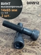 Винт высокопрочный НР М14х65 мм к.п.12.9 черный DIN912, 2 шт.