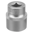 Головка торцевая хромированная 12-гранная 27 мм под квадрат  1/2 CrV Stels