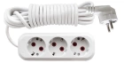 Удлинитель эл.бытовой с заземлением UNIVERSAL 10А 220Вт 3 гнезда 5м