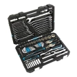 Набор инструментов 78 предметов 120 зубьев. CrV. 1/4 1/2" Gross