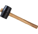 Киянка резиновая, черная резина, деревянная рукоятка 230 гр. Ultima