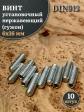 Винт установочный нержавеющий М6х16 DIN913 (гужон), 10 шт.
