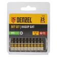 Биты шестигранный профиль сталь S2 PZ1х25 Denzel