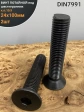 Винт потайной под шестигранник 24х100 DIN7991 к.п.10.9, 2шт