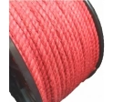 Канат хлопчатобумажный 6 мм красный 20 м