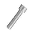 Винт с внутренним шестигранником 16х80 мм класс прочности 8.8 DIN 912 полная резьба, оцинкованный