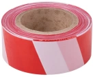 Лента сигнальная 75 мм х 250 м красно-белая