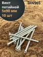 Винт потайной оцинкованный 5х90 DIN965, 10 шт.