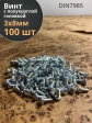 Винт с полукруглой головкой М3х8 ОЦ DIN7985, 100 шт.