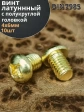Винт 4х6  латунный с полукруглой гол. DIN7985,10 шт