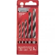Набор сверл по дереву,цилиндрич. хвостовик,пластик. бокс 5 шт (4-5-6-8-10 мм ) Matrix