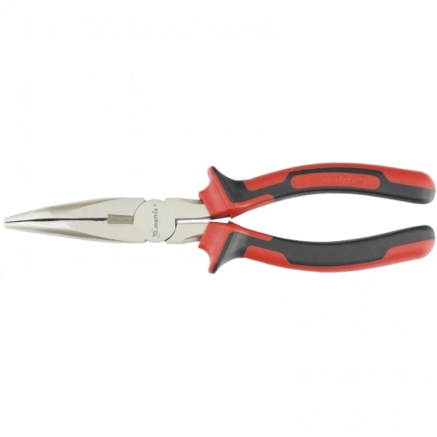 Длинногубцы NICKEL, изогнутые никелир., двухкомпонент.рук. Matrix фото 2