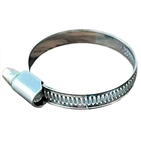 Хомут червячный 40-60/9 мм, нержавеющая сталь W2 фото 1