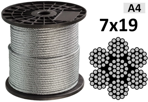 Трос стальной нержавеющая сталь А4 D3 DIN3060 фото 2