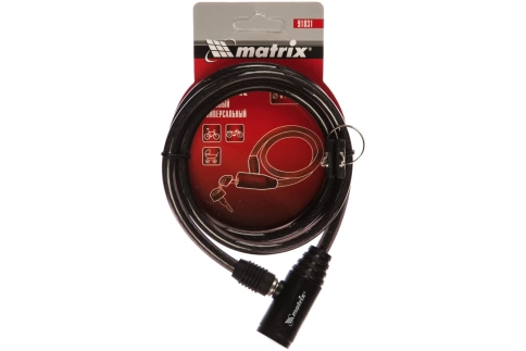 Замок тросовый универсальный Matrix фото 4