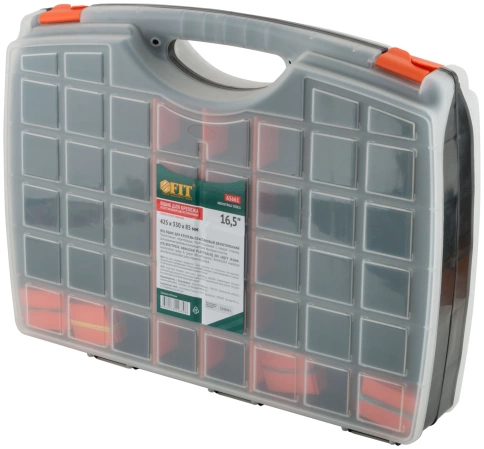 Ящик для крепежа (органайзер) двухсторонний 16,5" (425х330х85 мм) фото 1