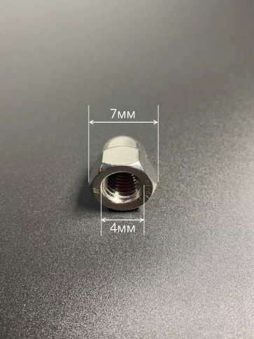 Гайка колпачковая М4 нержавеющая А2 DIN1587 , 10 шт. фото 4