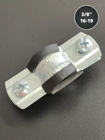 Хомут сантехнический d 3/8" 16-19 PREMIUM , 5 шт. фото 2