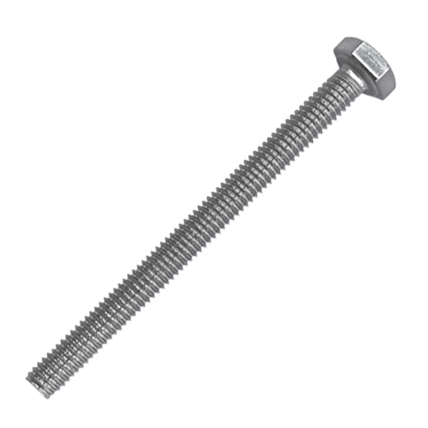 Болт 8х60 мм DIN 933 нержавеющий А2, полная резьба фото 1