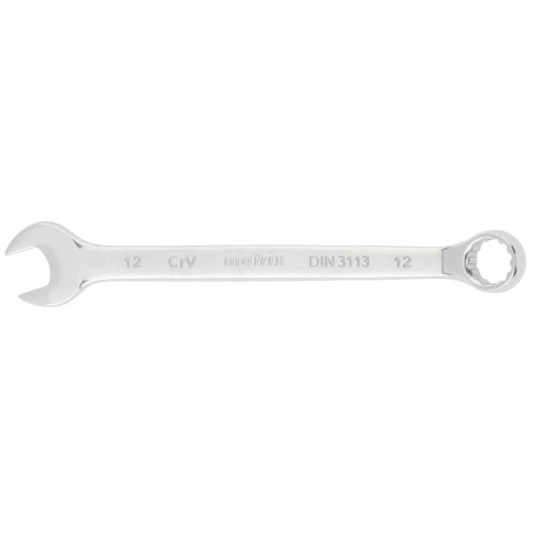 Ключ комбинированный полированный хром CrV Matrix фото 3