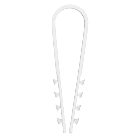 Дюбель-хомут для крепления кабеля 5х10 белый фото 2