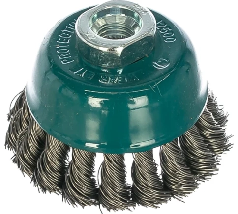 Щетка для УШМ №24 "чашка" жгутовая 90мм М14х2RPM8500 S0,5 Профоснастка Мастер фото 1