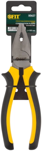 Плоскогубцы комбинир Стайл, мягкие, прорезин.ручки, молибден.покр. 180 мм фото 3