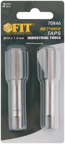 Метчик метрический М8х1,25 мм легир.сталь набор 2шт фото 1