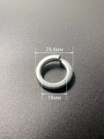 Шайба гровер пружинная оцинкованная М18 DIN127 фото 4