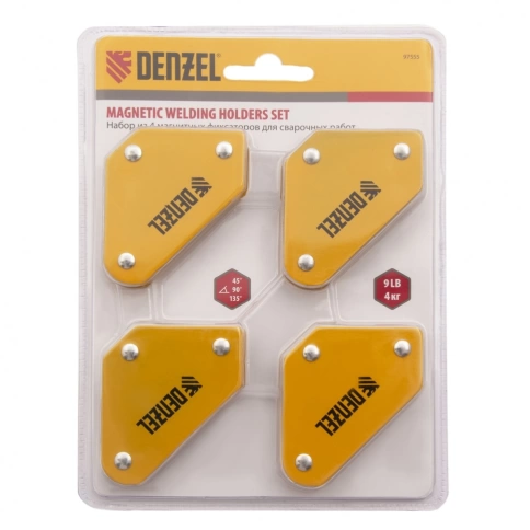 Набор из 4 фиксаторов магнитных для сварочных работ Denzel фото 6