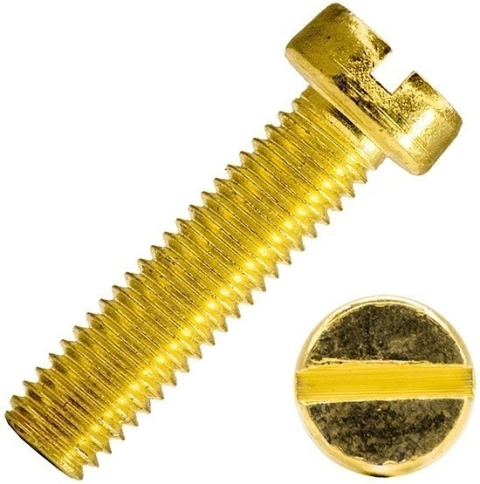 Винт 6х20 латунный с цилиндрической головкой DIN84,10 шт фото 1