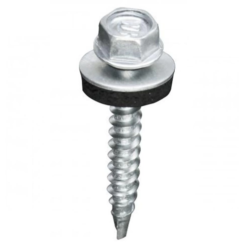 Саморез кровельный 4,8х60 мм с шайбой (под сверло),ОЦ 100шт. фото 5