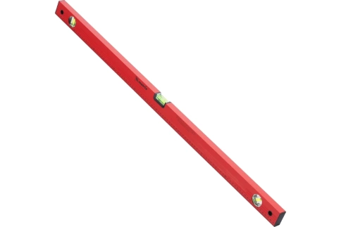 Уровень алюминиевый красный линейка 3 глазка Matrix фото 3