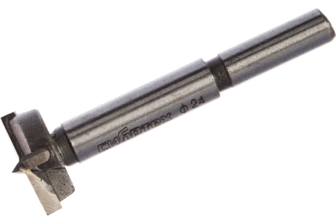 Сверло по дереву Форстнера, цилиндр.хвостовик 24 мм Сибртех фото 1