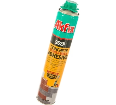 Пена-клей для кирпича и газоблока всесезонная Akfix 962P, 800 мл фото 1