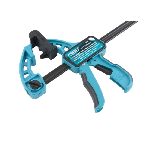 Струбцина тип пистолет реечная, быстрозажимн.,пластик.корп.,пошаг.м-зм 900 мм Gross фото 1