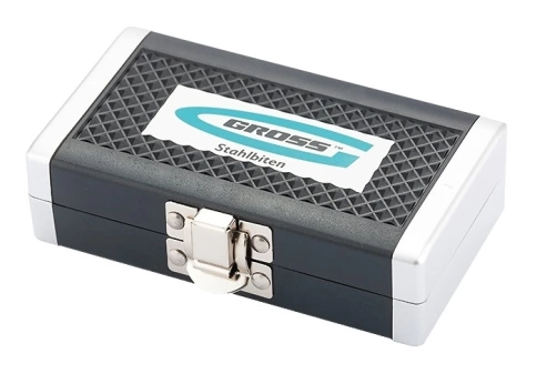 Набор бит, магнитный адаптер, сталь S2, пластик.бокс 32предм. Gross фото 3