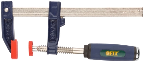 Струбцина тип F усиленная, мягкая ручка 50х150 мм фото 1