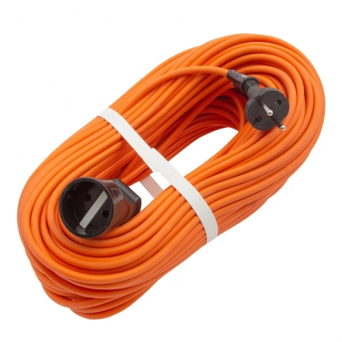 Удлинитель-шнур силовой, 50 м, 10А, 1 розетка, тип УХ10 Сибртех фото 1