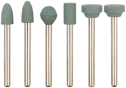 Шарошки силиконово-карбидные, 6шт., мини фото 1