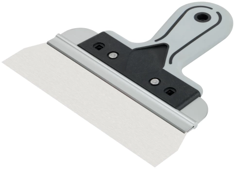 Шпатель фасадный Профи, нержавеющая сталь, прорезиненная ручка 200 мм фото 2
