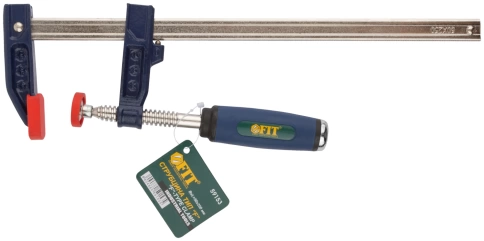 Струбцина тип F усиленная, мягкая ручка 50х250 мм фото 4