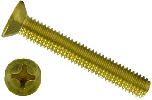 Винт 4х30 латунный потайной DIN965,10 шт фото 1