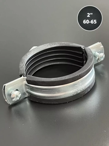 Хомут сантехнический d 2 М10 60-65 PREMIUM , 5 шт. фото 2