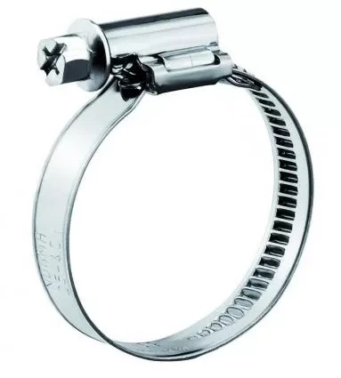 Хомут стяжка червячный 60-80/9 W2 нержавейка, 5 шт. фото 4